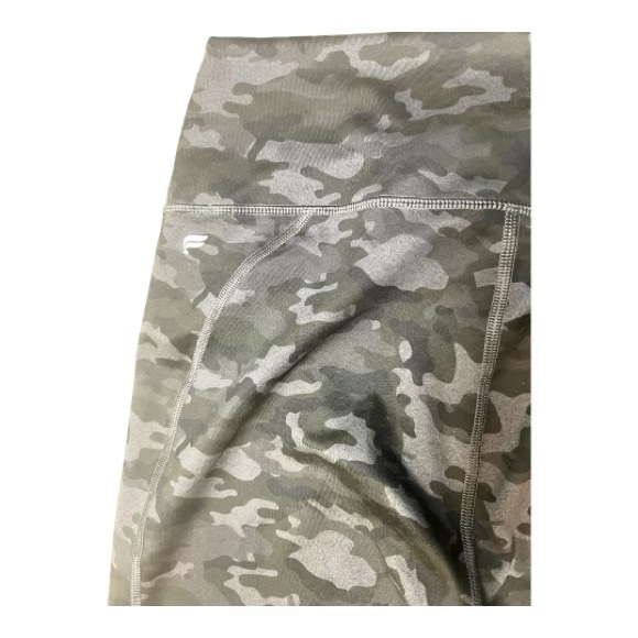 Fabletics Camo Mid Rise Leggings XL Black Gray ca57737 rn134638 - Picture 3 of 3